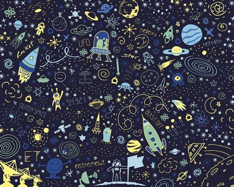 Doodle Space Wallpapers Top Free Doodle Space Backgrounds
