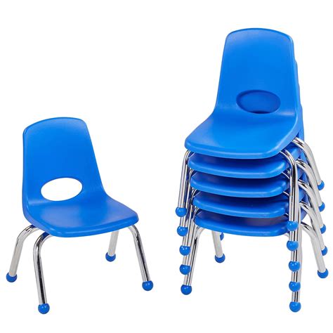 14 School Stack Chair Stacking Student Chairs With Chromed Steel Legs