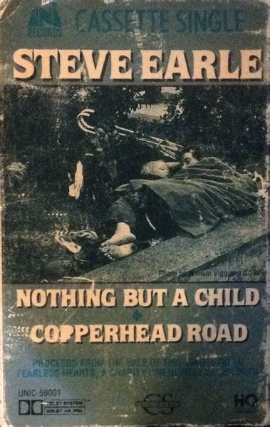 Steve Earle Nothing But A Child Copperhead Road 1989 Cassette