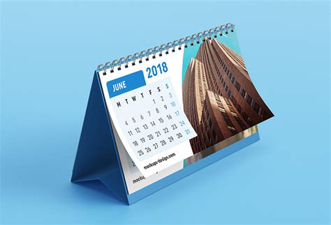 Free Desk Calendar Mockup Mockups Design