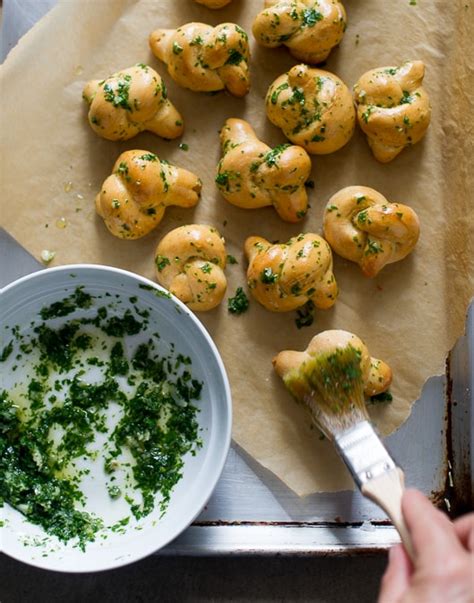 Garlic Knots With Herbed Garlic Butter Recipe