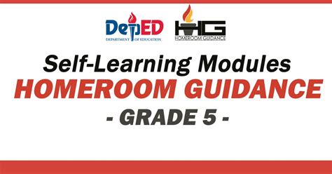 HOMEROOM GUIDANCE Self Learning Modules For GRADE DepEd Click