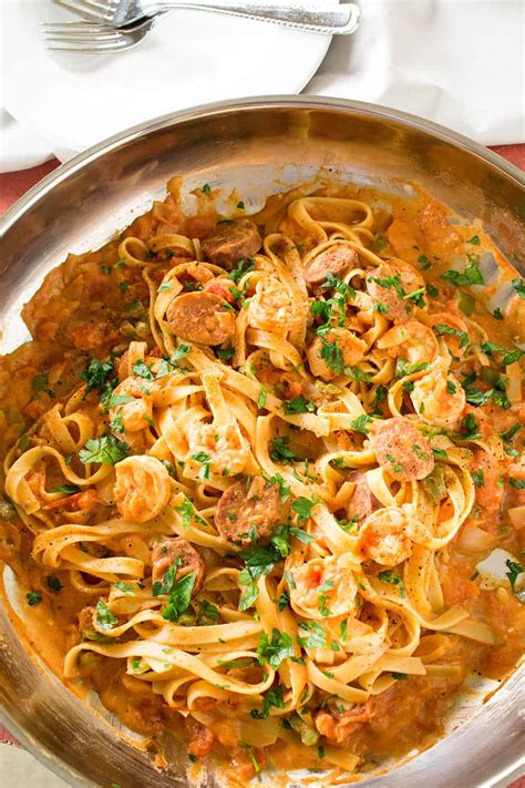 Check spelling or type a new query. Cajun Pasta with Shrimp and Smoked Sausage Recipe - Chili ...