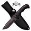 Fixed Blade Knife Masterusa Black Tactical Full Tang Survival Hunting 