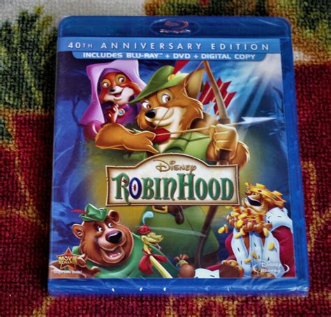 DISNEY ROBIN HOOD TH ANNIVERSARY EDITION BLU RAY DVD DIGITAL BRAND NEW EBay