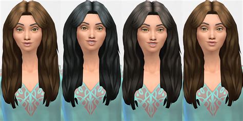 My Sims 4 Blog Kiara24 Long Messy Hair Recolors By Beaverhausen