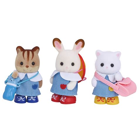 Calico Critters Nursery Friends Set Of 3 Collectible Doll Figures In