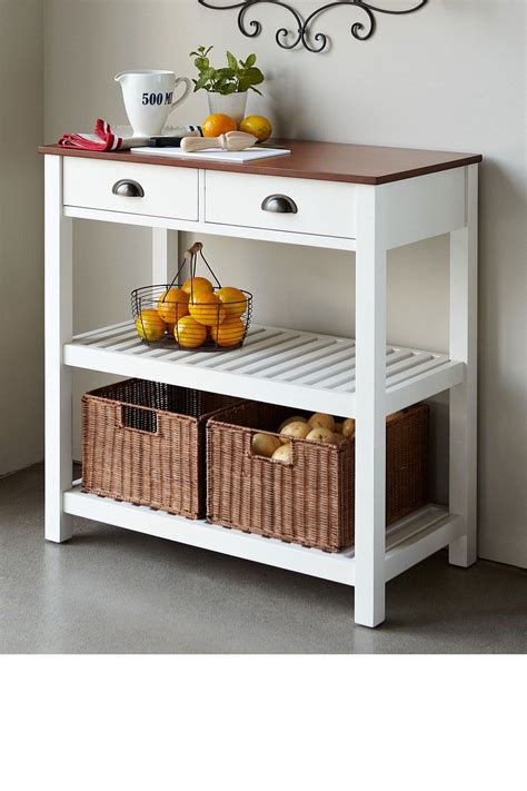 For immediate pantry storage and worktop space, try a kitchen island or a kitchen trolley. I like the idea of a portable small island or table for ...