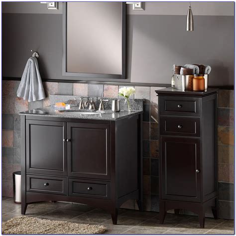 Espresso Bathroom Storage Cabinet Cabinets Home Design Ideas