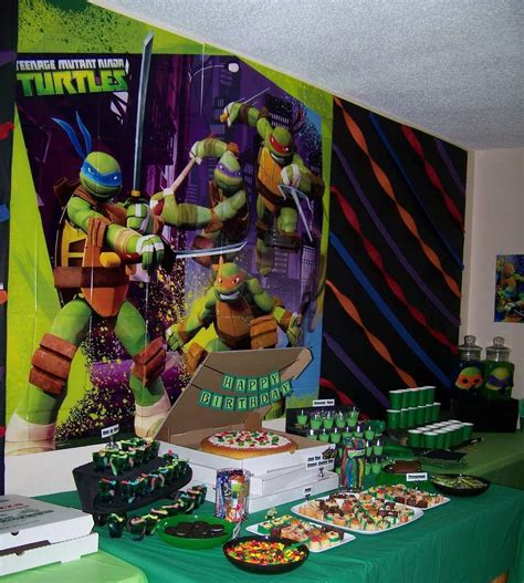 Teenage Mutant Ninja Turtles Birthday Party Ideas Photo 6 Of 39