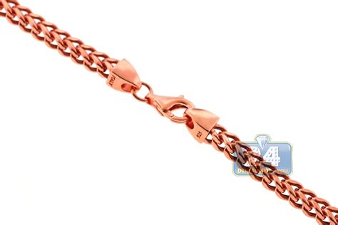 With australia's best range of beautiful & stylish chains, we have something for every you. Rose Gold 925 Silver Hollow Franco Mens Chain 3 mm 24 26 28 inch