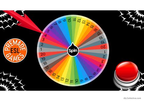 Spinning Wheel To Give Points English Esl Powerpoints