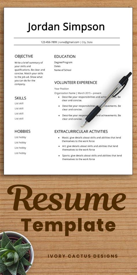 See a sample teen resume. First CV Template, resume teenagers, no experience, high ...