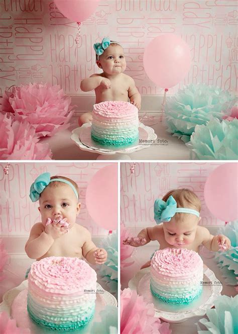 1 Year Old Cake Smash Session Memori Foto 1st Birthday Pictures 1st