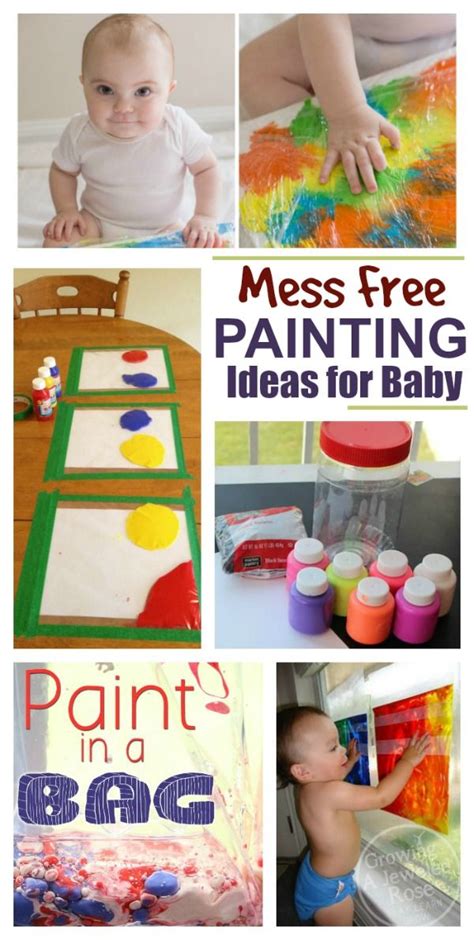 Baby Paint Activities Baby Art Activities Infant Activities Toddler