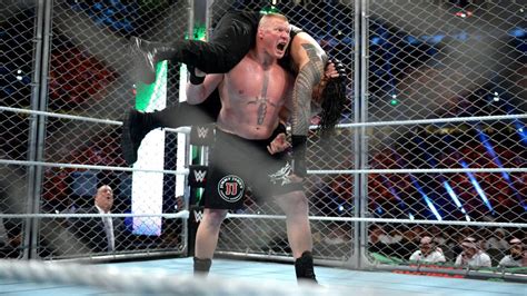 Brock Lesnar Vs Roman Reigns Universal Championship Steel Cage Match