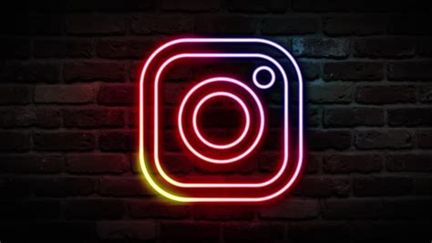 Free for commercial use no attribution required high quality images. Instagram Neon Symbol Video de stock (totalmente libre de ...