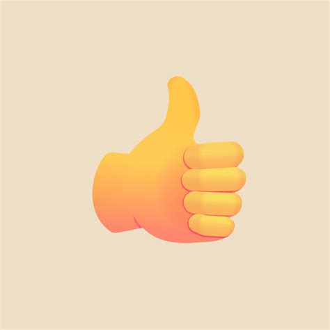 Thumbs up is sign of approval in the us and even. Thumbs Up Emoji | Lottie Moji Animation
