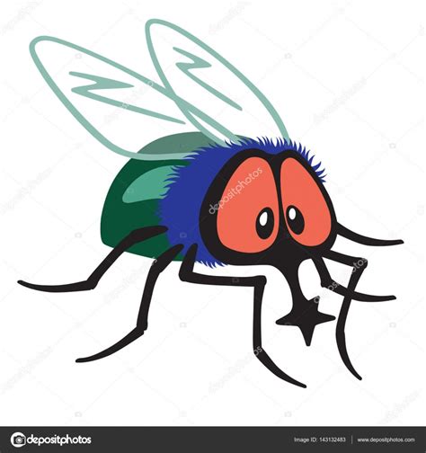 Cartoon Fly Insect — Stock Vector © Insima 143132483