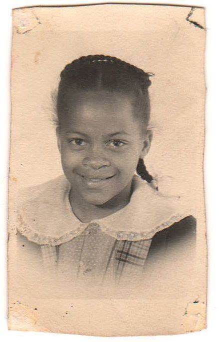 1940s Vintage Pretty African American Girl School Class Photo Black