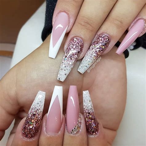 Hot Pink Coffin Nails With Diamonds Canvas Beaver