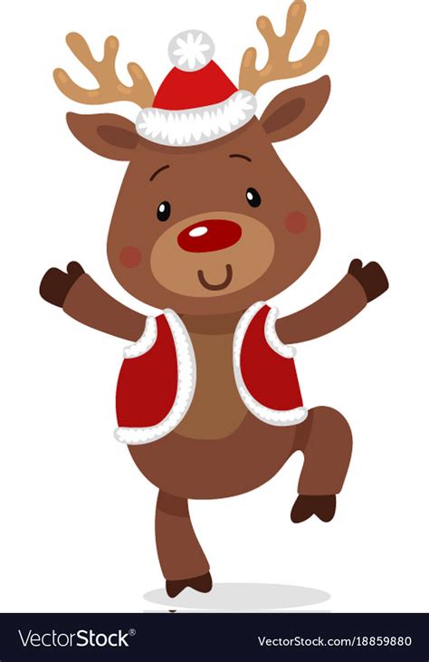 Santa S Reindeer Rudolph Of Royalty Free Vector Image