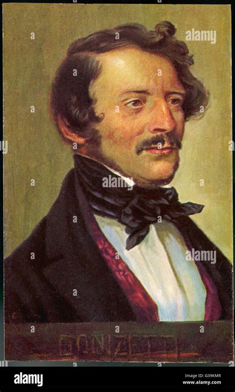 Gaetano Donizetti Italian Opera Composer 1797 1848 Stock Photo Alamy
