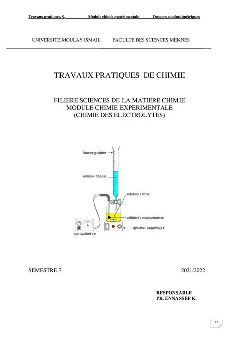 Solution Polycopie De Tp Chimie Des Electrolyte Smc Studypool