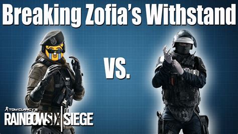 How To Break Zofia And Self Res Comparison Rainbow Six
