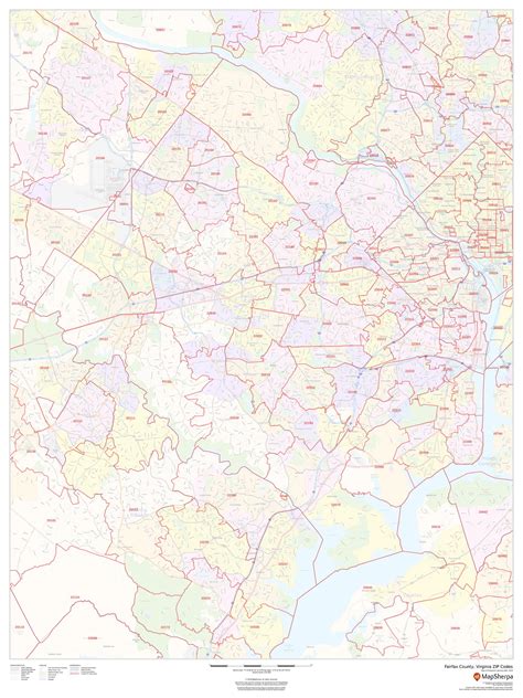Fairfax County Zip Code Map Map