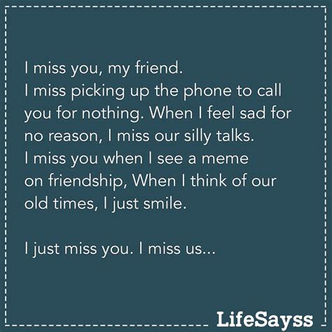 I Miss My Friend Quotes - ShortQuotes.cc