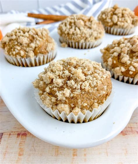 Easy Pumpkin Muffins With Streusel Topping Barefoot In The Pines