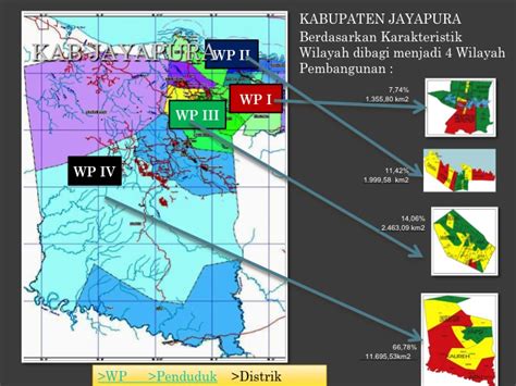Peta Wilayah Distrik Kabupaten Jayapura