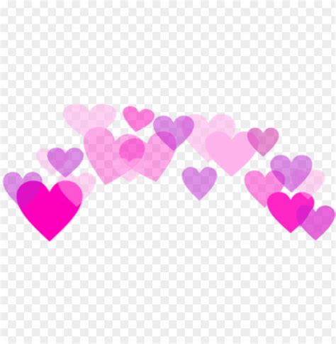 Heart Hearts Crown Crowns Kawaii Cute Heart Crowns Png Image With
