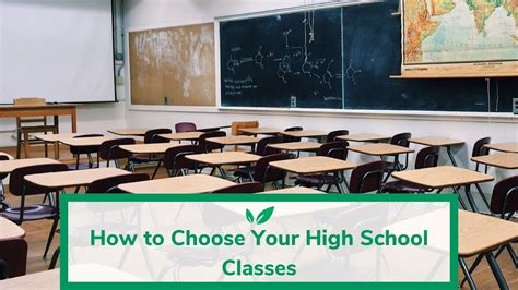 How To Choose Your High School Classes Youtube