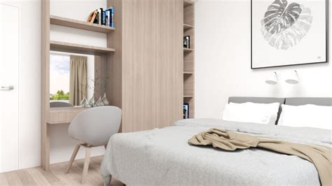 Simple Natural Scandinavian Bedroom Design