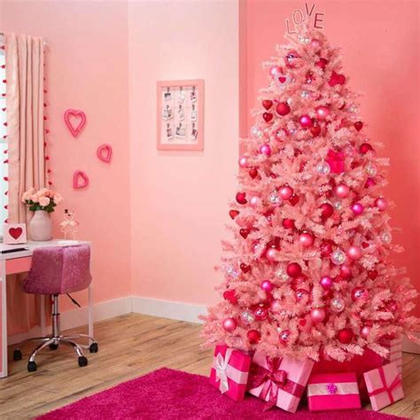Arvore De Natal Cor De Rosa