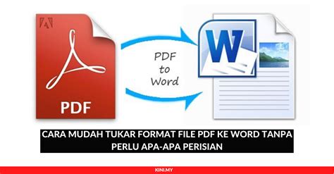 Kerja anda selalu diciplak dan diubah suai oleh rakan anda? Cara Mudah Tukar Format File PDF Ke Word Tanpa Perlu Apa ...