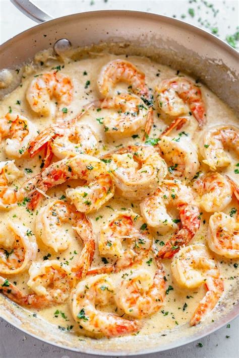 This 10 Minute Creamy Garlic Shrimp Is A Dinner Winner Cooked Shrimp