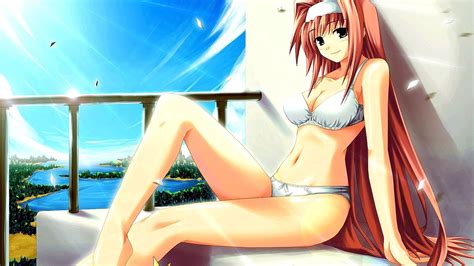 Desktop Wallpaper Original Bikini Anime Girl Hd Image Picture My Xxx Hot Girl