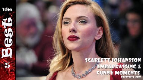 Scarlett Johansson Embarrassing And Funny Moments Youtube