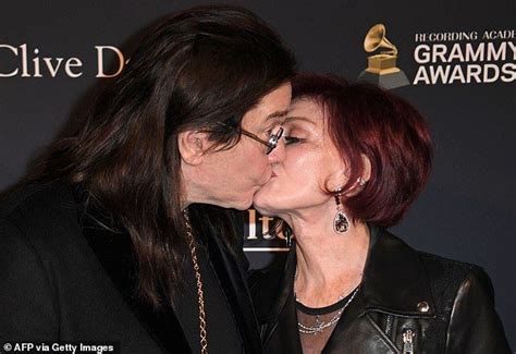 Ozzy Osbourne And Wife Sharon Share Passionate Kiss At Pre
