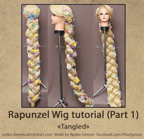 Rapunzel Wig Video Tutorial Part 1 Braid Etsy