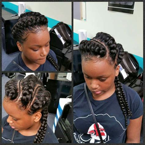 With its ethnic beauty, it makes us want the same hairstyle for us as well. Goddess Braids | Natural hair styles, Goddess braids ...