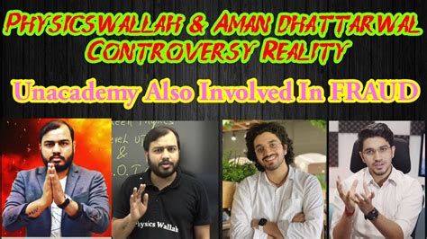 Physicswallah Vs Aman Dhattarwal Controversy Reality Explained