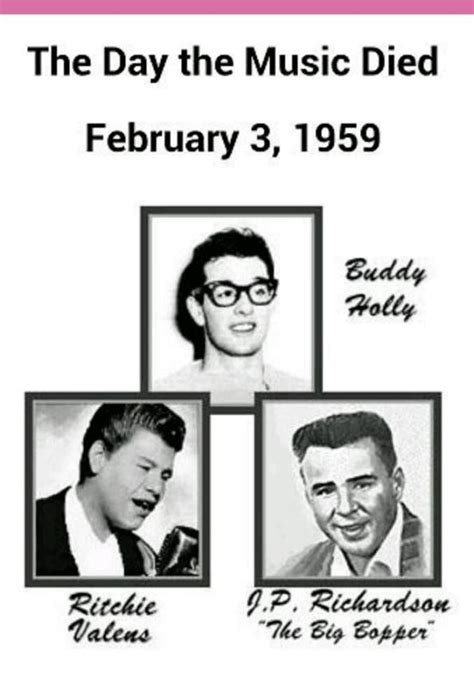 The Day The Music Died Was A Sad Day On February 3 1959