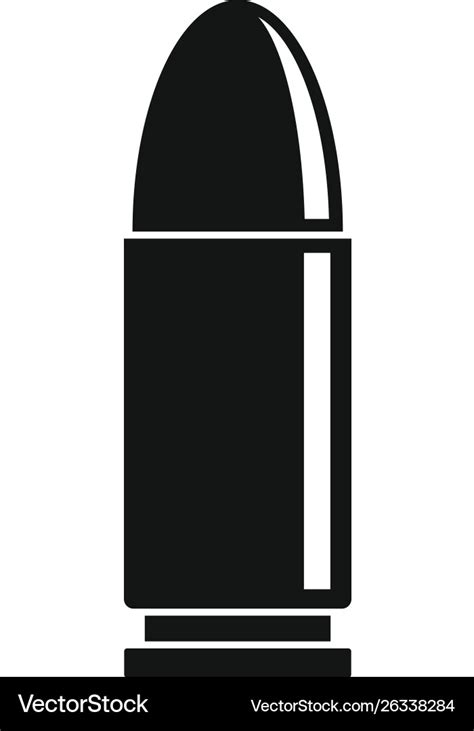 Bullet Icon Simple Style Royalty Free Vector Image