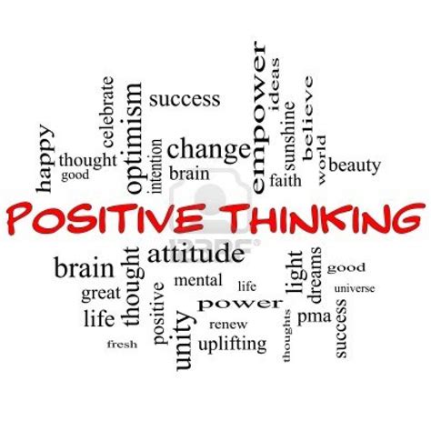 Denk Positief Bij Een Positieve Mindset Wordt Endorfine Aangemaakt In