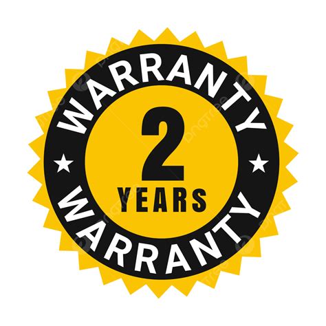 2 Years Warranty 2 Years Warranty Label 2 Years Warranty Vector 2