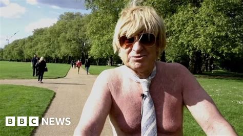 Conservative MP Michael Fabricant Cycles Naked Through London Park